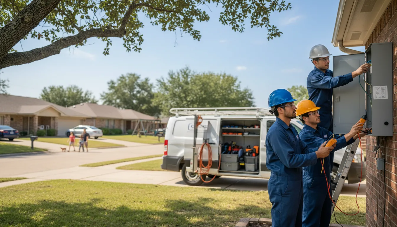 Certified electrician providing emergency electrical services in Hooven, OH